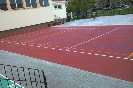 school playfield in Toruń