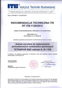 Eurogoma - Boiska poliuretanowe - dokumenty (1/24)